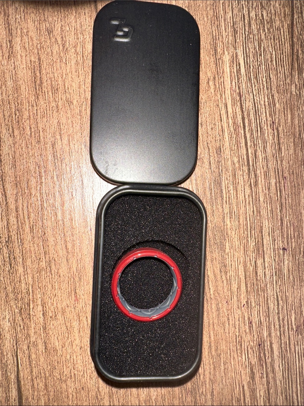 Groove Men’s Red Silicone Ring In Crimson